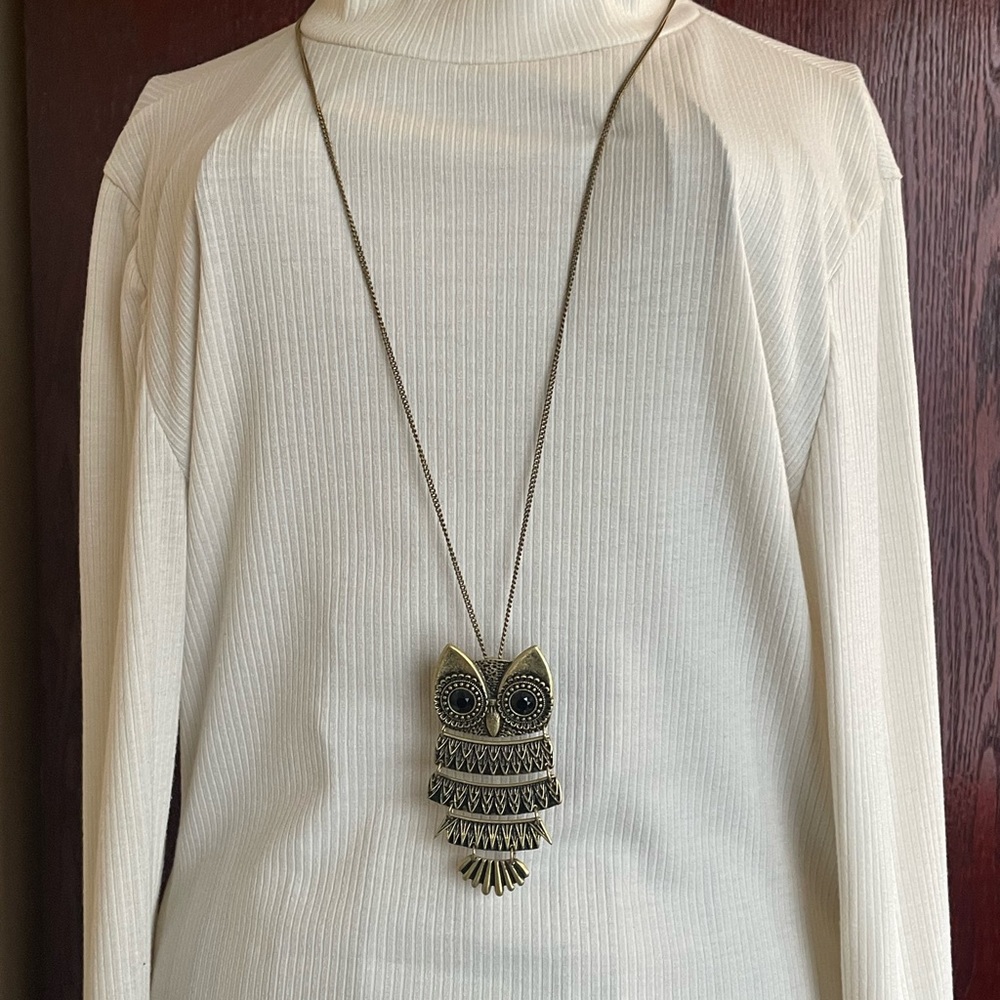 This fun necklace can also be worn as a pin. Love the length on this necklace!